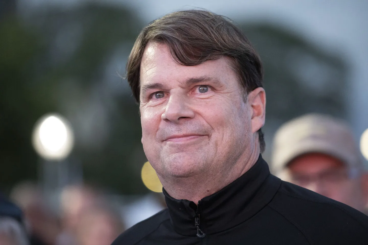 Jim Farley, Ford Chief Executive Officer, mingles with Ford employees and guests before the global reveal of the new Ford F-150 pickup truck at the Detroit Auto Show.