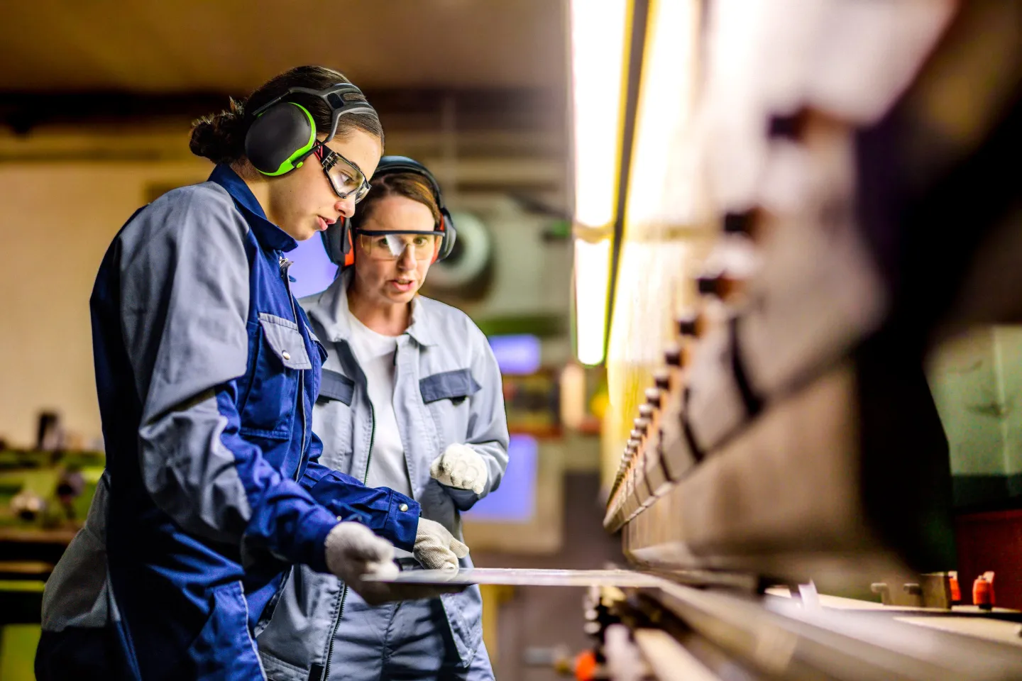 women working in manufacturing