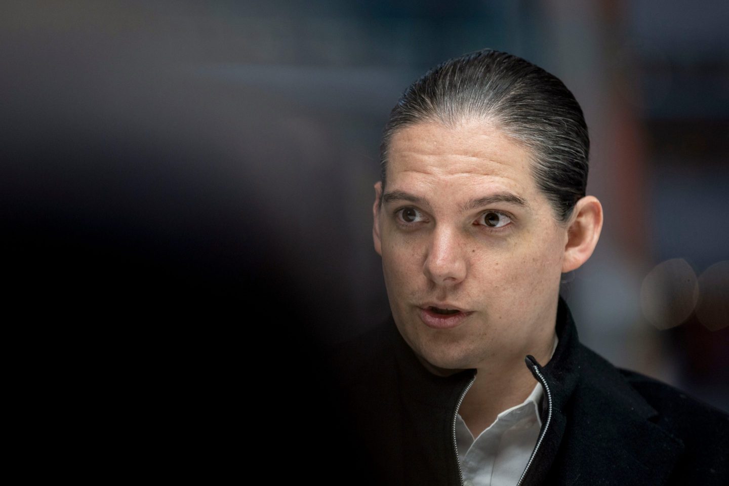 Conservative influencer Robby Starbuck speaks during an interview in New York, US, on Wednesday, March 5, 2025.